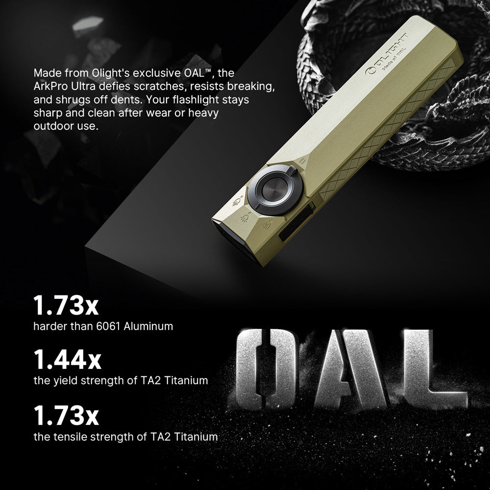 Olight ArkPro Ultra | lanternă EDC plată 4-în-1 | 1.700 lm - Olive Green