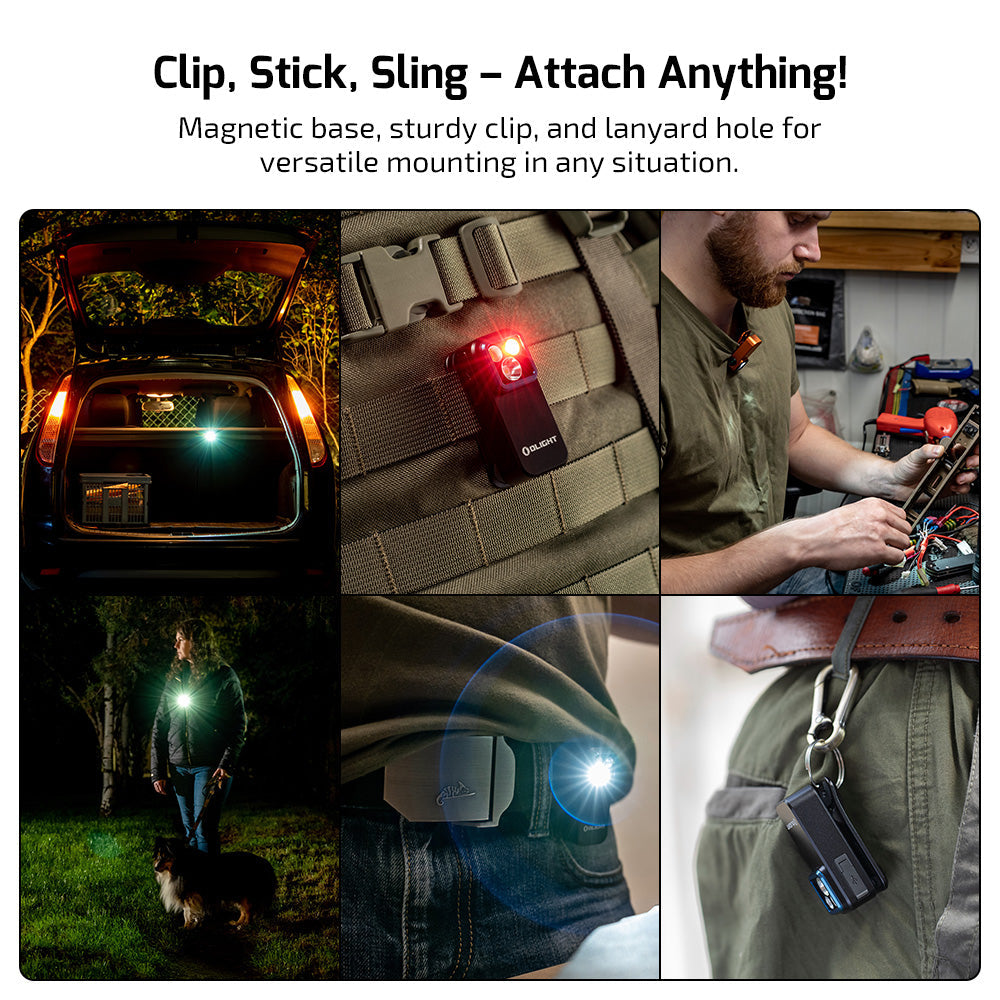 Olight Oclip Pro | lanternă multifuncțională cu clips | 500 lm