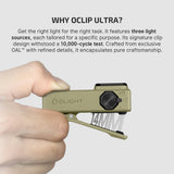 Olight Oclip Ultra | lanternă EDC 3-în-1 cu clips | 530 lm - Olive Green