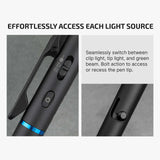 Olight O’Pen 3 | lanternă stilou multifuncțională | 120 lm + laser verde - Black