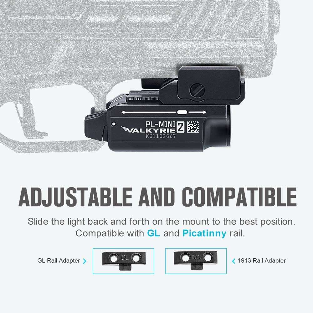 Olight PL-Mini 2 Valkyrie | lanternă compactă pentru pistol | 600 lm
