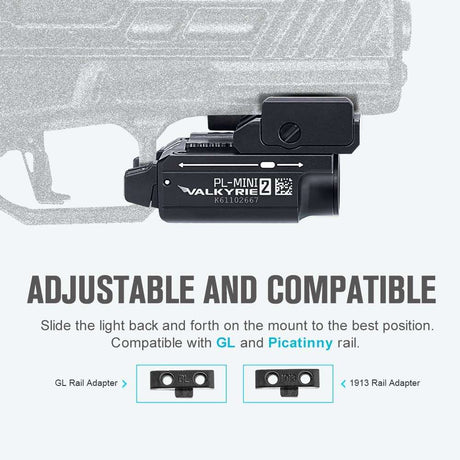 Olight PL-Mini 2 Valkyrie | lanternă compactă pentru pistol | 600 lm