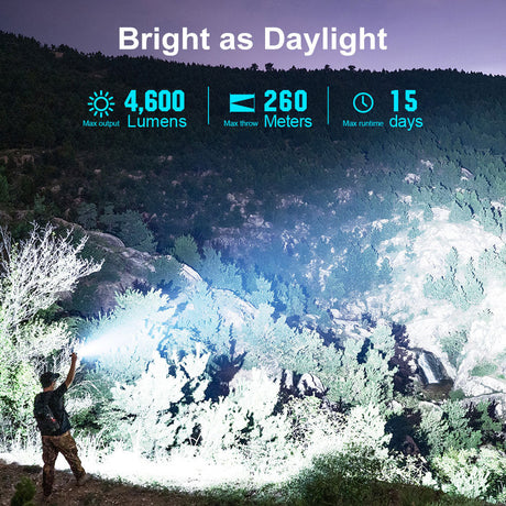 Olight Seeker 4 Pro | lanternă de mare putere | 4.600 lm