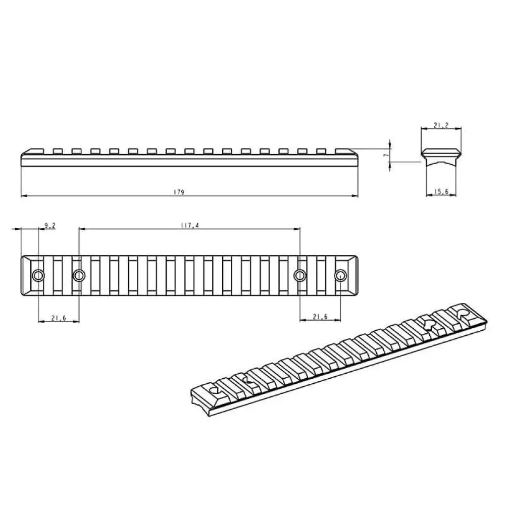 Savage 110 [Long Action] picatinny rail JK-N