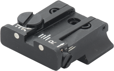 Smith & Wesson [Cal. 10 Cal. 45 3rd Gen] cătare reglabilă | puncte albe