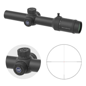 Vector Optics Forester 1-8x24 Fiber SFP lunetă de pușcă