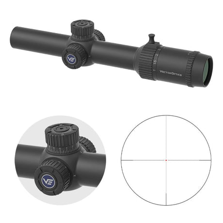 Vector Optics Forester 1-8x24 Fiber SFP lunetă de pușcă