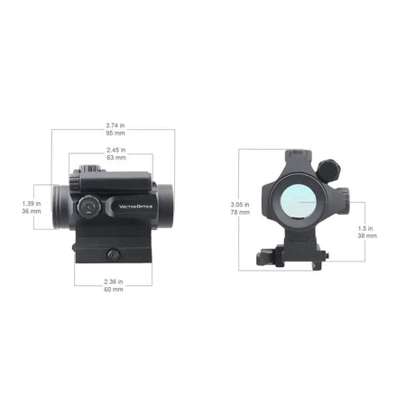 Vector Optics Nautilus 1x30 Scope Double Reticle colimator