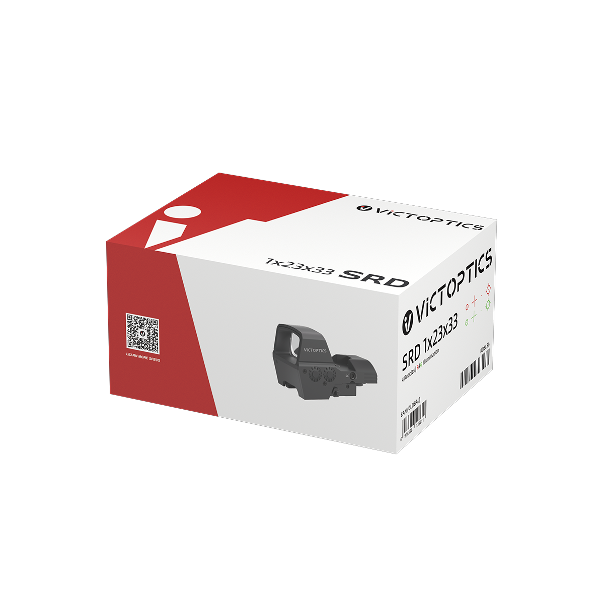 VictOptics SRD 1x23x33 colimator cu patru reticuluri